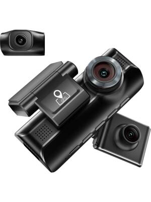 Azdome M550 Max 4K Araç Kamerası – Üç Kameralı (Ön, Arka ve Iç), Wifi, Gps, G Sensör & Gece Görüş (Azdome Türkiye garantili) - 1