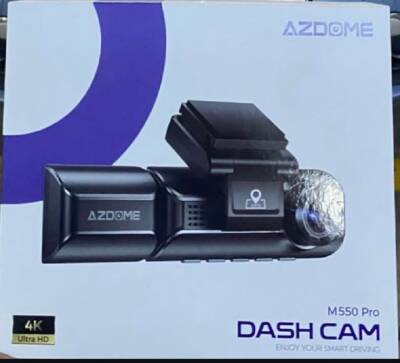 Azdome M550 Pro 4K+1080P Araç Kamerası Ön ve Arka 3.18'' IPS Ekranlı Araç Kamerası 5 Ghz Wi-Fi Gps 150 ° Fov Araç Kamerası Wdr Gece Görüşü (Azdome Türkiye Garantili) - 2