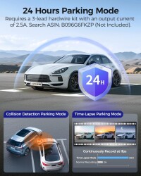 Azdome M550 Pro 4K+1080P Araç Kamerası Ön ve Arka 3.18'' IPS Ekranlı Araç Kamerası 5 Ghz Wi-Fi Gps 150 ° Fov Araç Kamerası Wdr Gece Görüşü (Azdome Türkiye Garantili) - 6